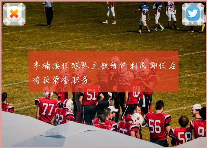 李楠接任球队主教练许利民卸任后将获荣誉职务